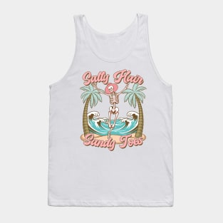 "Salty Hair Sandy Toes" Vintage Skeleton Tank Top